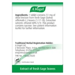 A.Vogel Menoforce Sage Tablets 30 -Care Product Store a vogel menoforce sage 30 nutrition