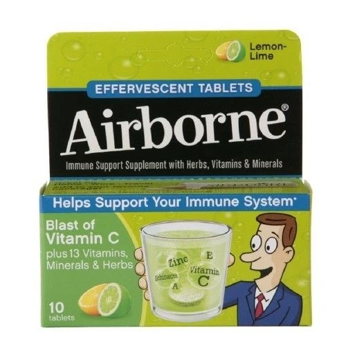 Airborne Effervescent Tablets Lemon Lime 10 3 Airborne Effervescent Tablets Lemon Lime 10