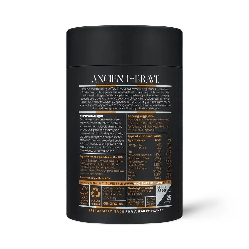 Ancient + Brave Coffee + Collagen Powder 250g 4 Ancient + Brave Coffee + Collagen Powder 250g - Image 2