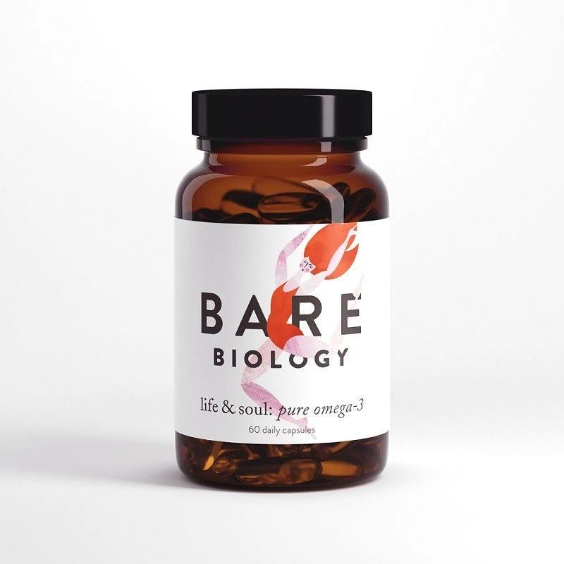 Bare Biology Life & Soul Pure Omega 3 Fish Oil Daily Caps 60
