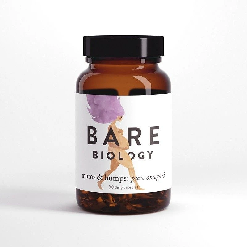 Bare Biology Mums & Bumps Pure Omega-3 For Pregnancy Caps 30