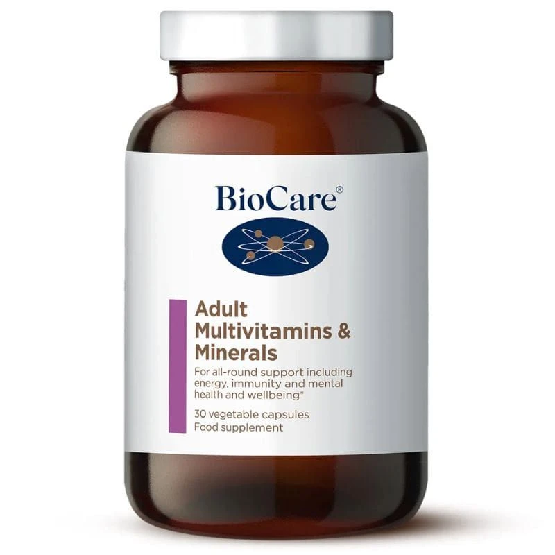 BioCare Adult Multivitamins And Minerals Vegicaps 30 3 BioCare Adult Multivitamins And Minerals Vegicaps 30