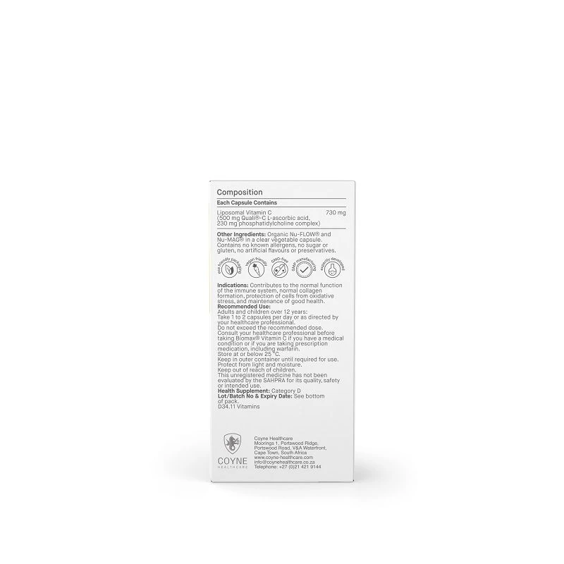 Coyne Healthcare Biomax Vitamin C Liposomal Caps 30 4 Coyne Healthcare Biomax Vitamin C Liposomal Caps 30 - Image 2