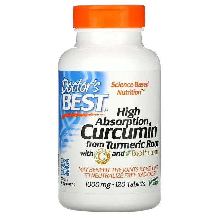 Doctor's Best High Absorption Curcumin From Turmeric Root With C3 Complex & BioPerine 1000mg Tabs 120 3 Doctor's Best High Absorption Curcumin From Turmeric Root With C3 Complex & BioPerine 1000mg Tabs 120
