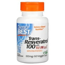 Doctor's Best Trans-Resveratrol With ResVinol-25 100mg Vcaps 60