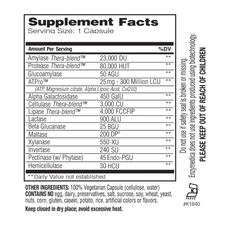 Enzymedica Digest Gold Capsules 120 4 Enzymedica Digest Gold Capsules 120 - Image 2