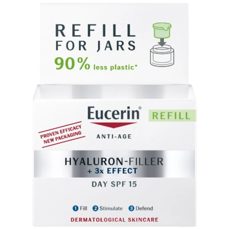 Eucerin Hyaluron-Filler Day Cream SPF15 Refill 50ml 4 Eucerin Hyaluron-Filler Day Cream SPF15 Refill 50ml - Image 2