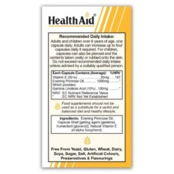 HealthAid Evening Primrose Oil 1000mg Capsules 90