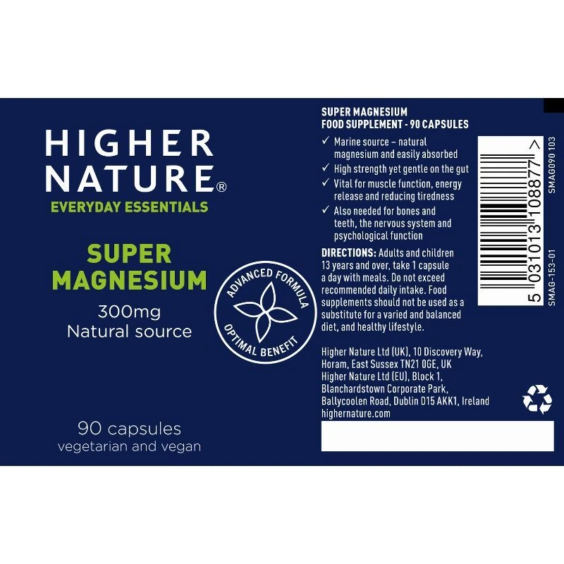 Higher Nature Super Magnesium Caps 90 5 Higher Nature Super Magnesium Caps 90 - Image 3