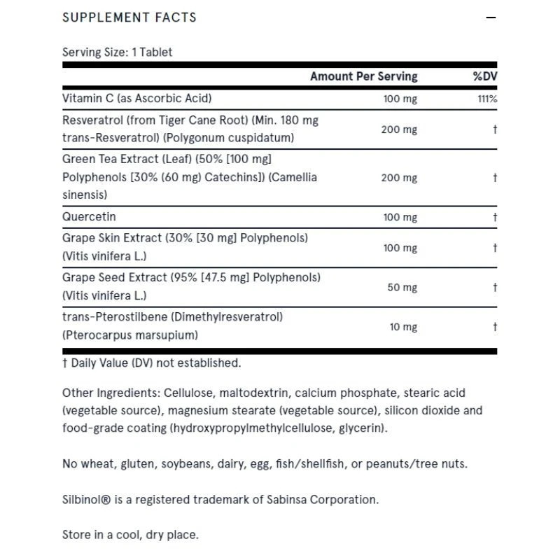 Jarrow Formulas Resveratrol Synergy Tabs 60 4 Jarrow Formulas Resveratrol Synergy Tabs 60 - Image 2