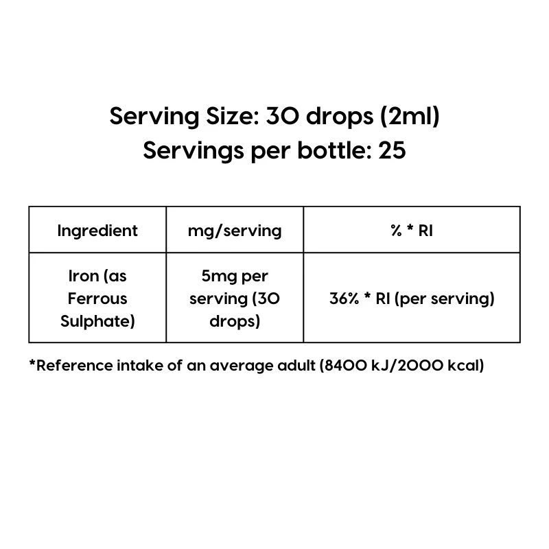 KIKI Health Ionic Iron Liquid Concentrate 50ml 4 KIKI Health Ionic Iron Liquid Concentrate 50ml - Image 2