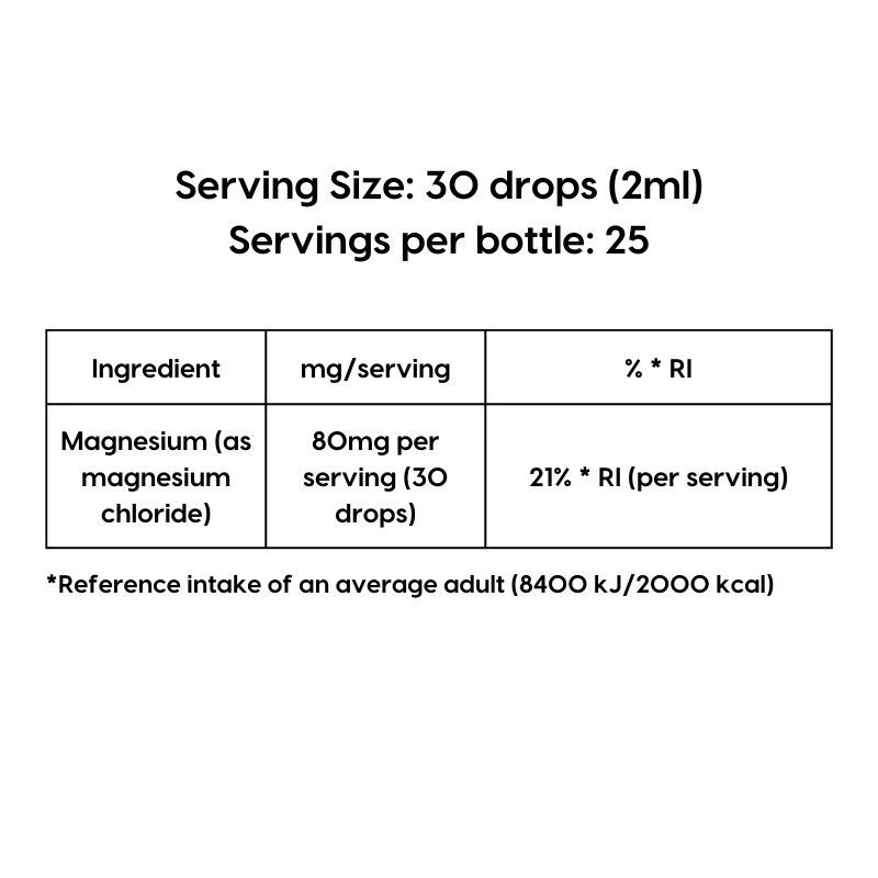 KIKI Health Ionic Magnesium Liquid Concentrate 50ml 4 KIKI Health Ionic Magnesium Liquid Concentrate 50ml - Image 2