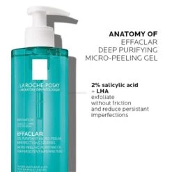 La Roche-Posay Effaclar Micro-Peeling Purifying Gel 200ml -Care Product Store la roche posay effaclar micro peeling cleansing gel 200ml ingredients
