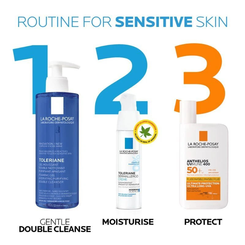 La Roche-Posay Toleriane Foam-in-Gel Double Cleanser 400ml 8 La Roche-Posay Toleriane Foam-in-Gel Double Cleanser 400ml - Image 6