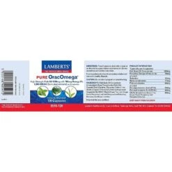 Lamberts OracOmega Capsules 120 8 Lamberts OracOmega Capsules 120 -Care Product Store lamberts oracomega ingredients 1