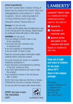 Lamberts Devils Claw Tablets 60