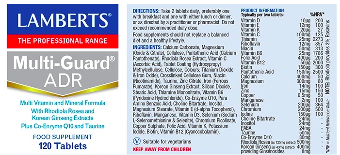 Lamberts Multi-Guard ADR Tablets 120 4 Lamberts Multi-Guard ADR Tablets 120 - Image 2