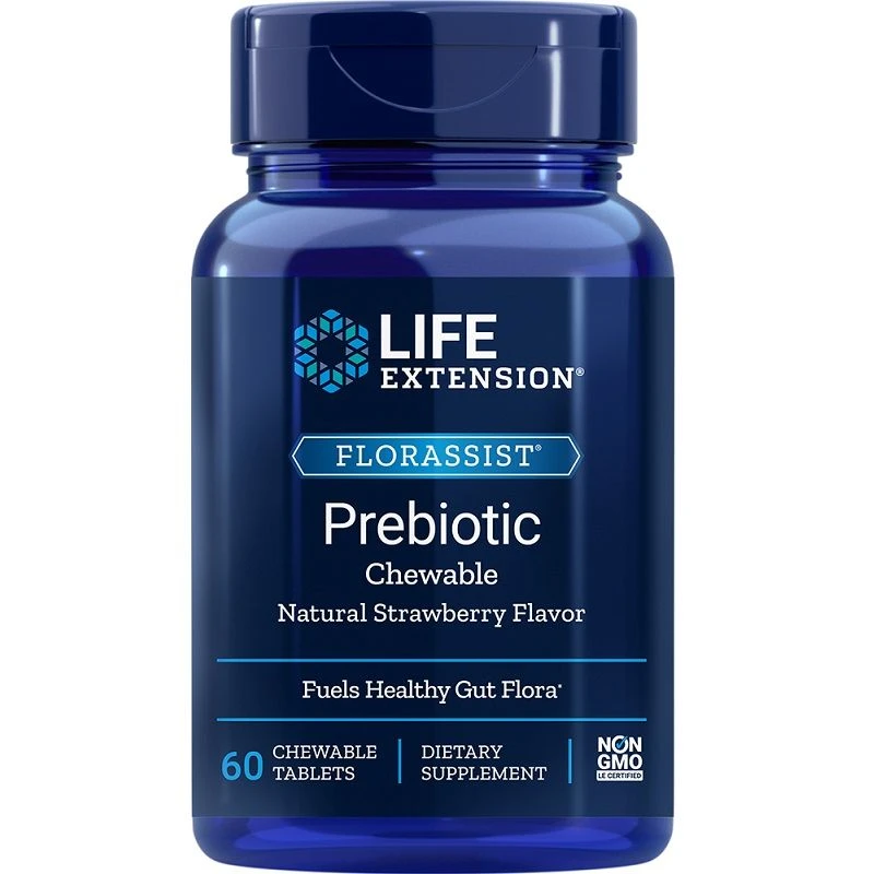Life Extension Florassist Prebiotic Chewable Natural Strawberry Chew Tabs 60 3 Life Extension Florassist Prebiotic Chewable Natural Strawberry Chew Tabs 60