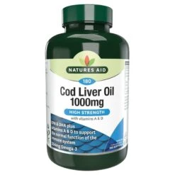 Nature's Aid Cod Liver Oil 1000mg Softgels 180