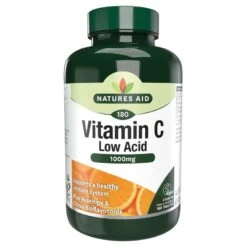 Nature's Aid Vitamin C 1000mg Low Acid Tablets 180