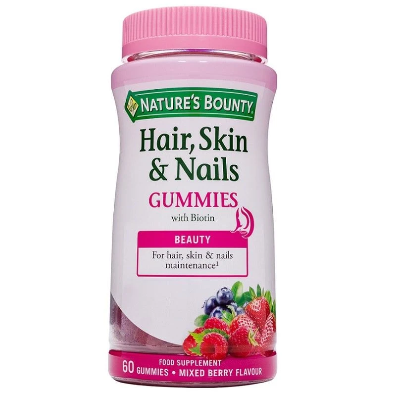 Nature's Bounty Hair, Skin & Nails Gummies 60 3 Nature's Bounty Hair, Skin & Nails Gummies 60