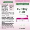 Nature's Bounty Healthy Hair With Keratin Capsules 60