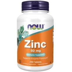 NOW Foods Zinc 50mg Tablets 250