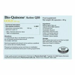 Pharma Nord Pharmanord Bio-Quinone Active Q10 GOLD 100mg Caps 60 -Care Product Store pharmanord bio quinone active gold q10 ingredients