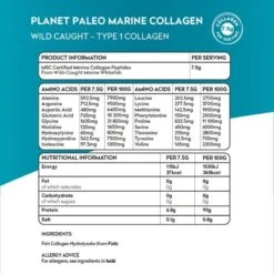 Planet Paleo Marine Collagen 225g -Care Product Store planet paleo marine collagen 225g 1 nutrition
