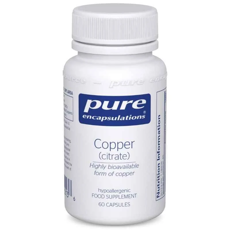 Pure Encapsulations Copper (citrate) Capsules 60 3 Pure Encapsulations Copper (citrate) Capsules 60