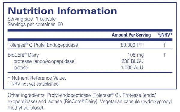 Pure Encapsulations Gluten Dairy Enzymes Capsules 60 4 Pure Encapsulations Gluten Dairy Enzymes Capsules 60 - Image 2