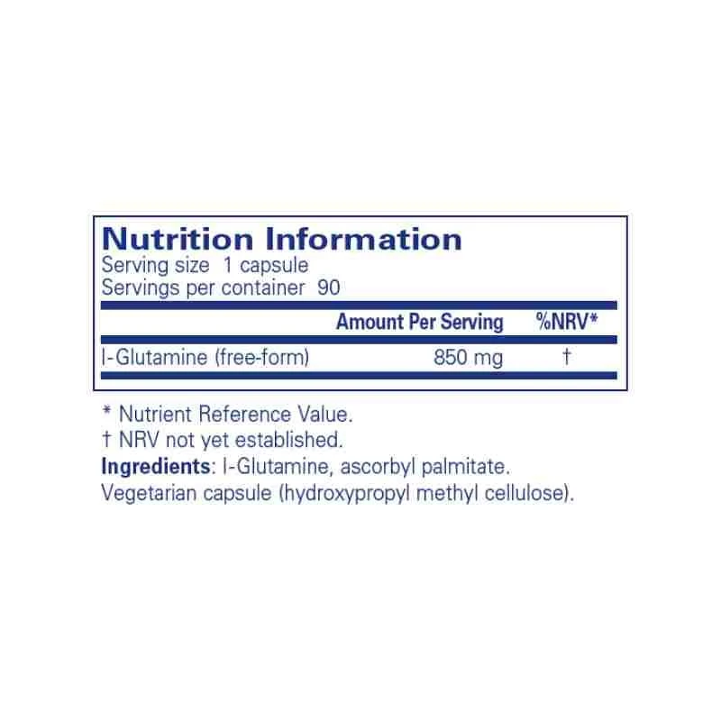 Pure Encapsulations L-Glutamine 850mg Capsules 90 4 Pure Encapsulations L-Glutamine 850mg Capsules 90 - Image 2