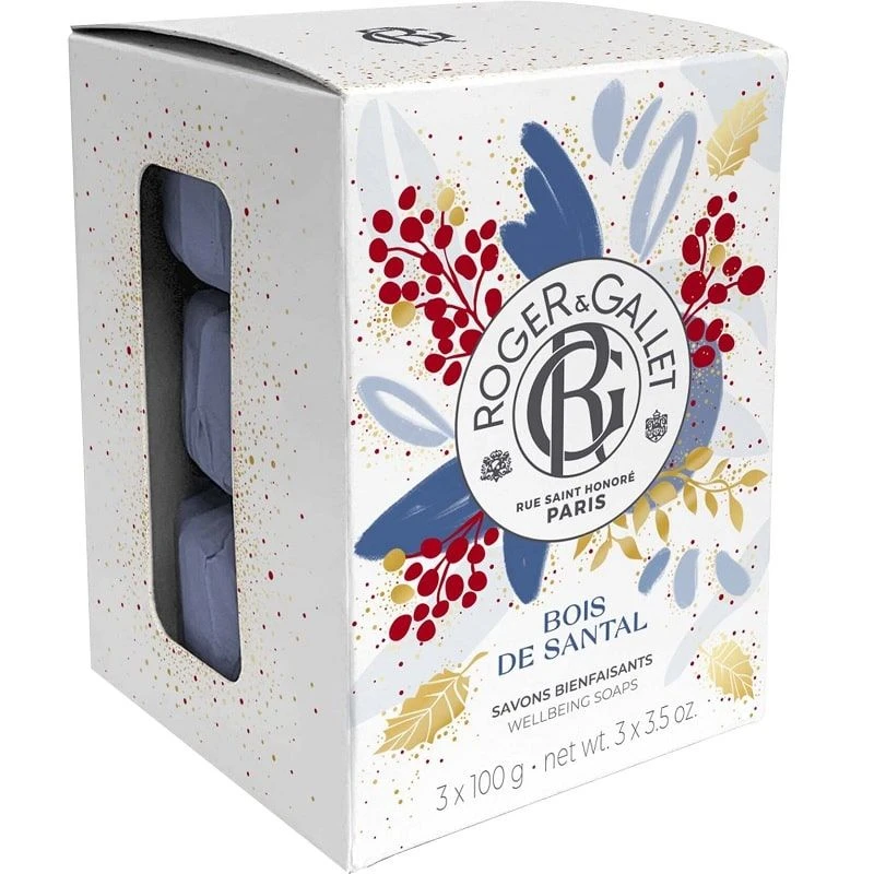 Roger & Gallet Bois De Santal 3 X 100g 3 Roger & Gallet Bois De Santal 3 X 100g