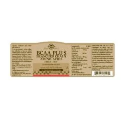 Solgar BCAA Plus Vegicaps 50 -Care Product Store solgar bcaa plus vegicaps 50 label