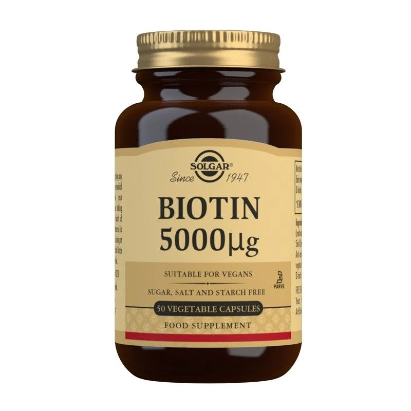 Solgar Biotin 5000ug Vegicaps 50 3 Solgar Biotin 5000ug Vegicaps 50