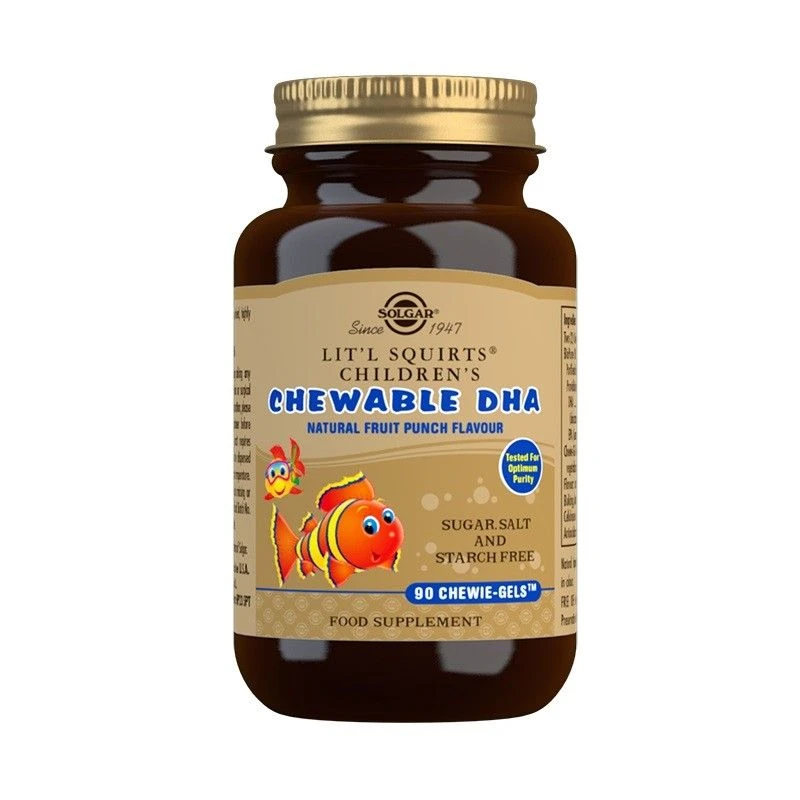 Solgar Children's Chewable DHA Chewie Gels 90 3 Solgar Children's Chewable DHA Chewie Gels 90