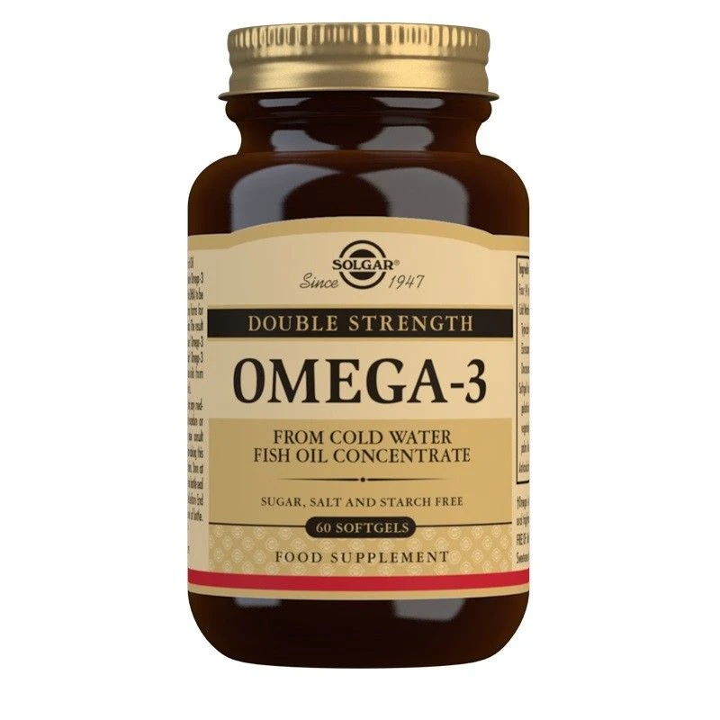 Solgar Omega-3 Double Strength Softgels 60 3 Solgar Omega-3 Double Strength Softgels 60