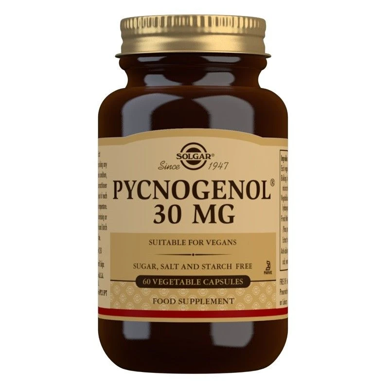 Solgar Pycnogenol 30mg Vegicaps 60 3 Solgar Pycnogenol 30mg Vegicaps 60
