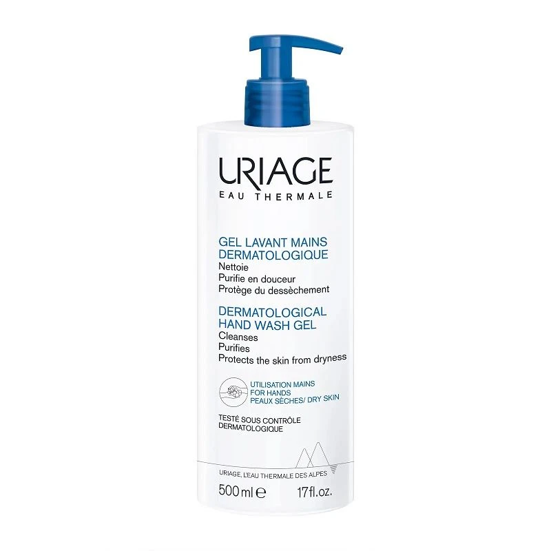 Uriage Dermatological Hand Wash Gel 500ml 3 Uriage Dermatological Hand Wash Gel 500ml