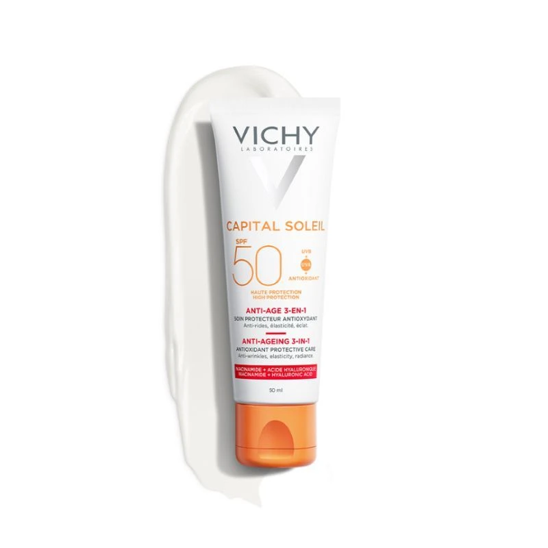 Vichy Capital Soleil 3 In 1 Anti-Aging SPF50+ 50ml 4 Vichy Capital Soleil 3 In 1 Anti-Aging SPF50+ 50ml - Image 2