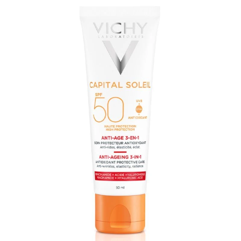 Vichy Capital Soleil 3 In 1 Anti-Aging SPF50+ 50ml 3 Vichy Capital Soleil 3 In 1 Anti-Aging SPF50+ 50ml