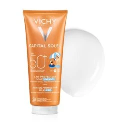 Vichy Ideal Soleil Children's Face And Body Gentle Milk SPF 50+ 300ml -Care Product Store vichy ideal soleil children face body milk spf50 texture