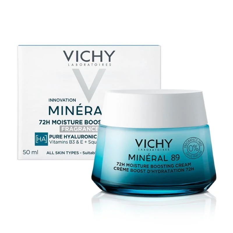 Vichy Mineral 89 72hr Moisture Boosting Cream 50ml 4 Vichy Mineral 89 72hr Moisture Boosting Cream 50ml - Image 2