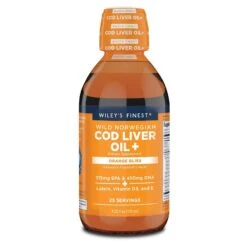 Wiley's Finest Wild Norwegian Cod Liver Oil 125ml
